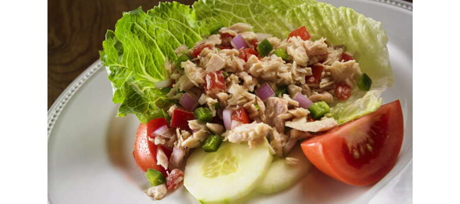 Tuna salad with pico de gallo