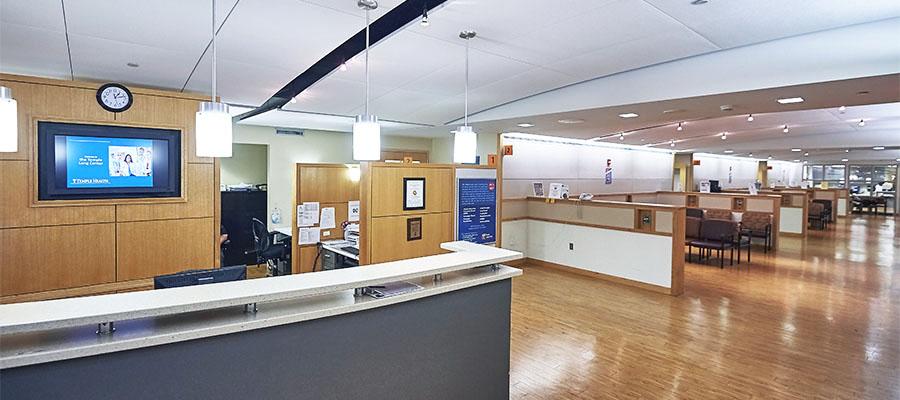 Temple Lung Center Lobby in Ambulatory Care Center 5th Floor