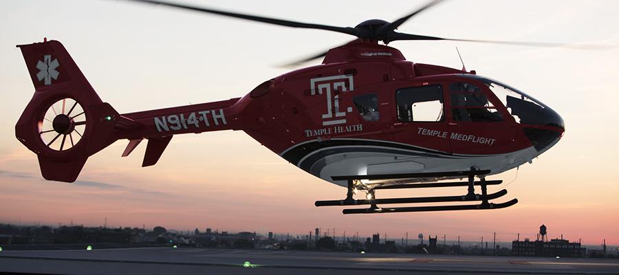 Emergency air transport helicopter