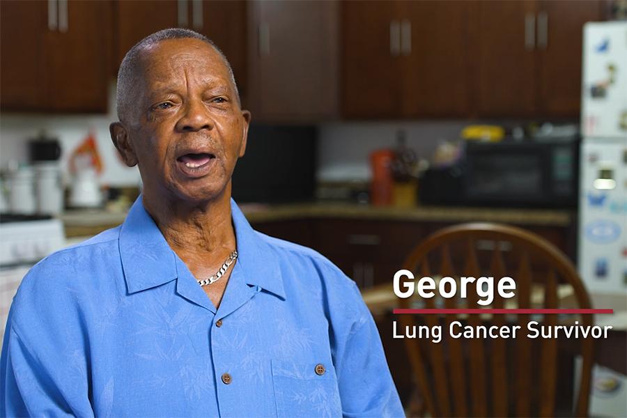 Watch George's story on how he's living cancer-free