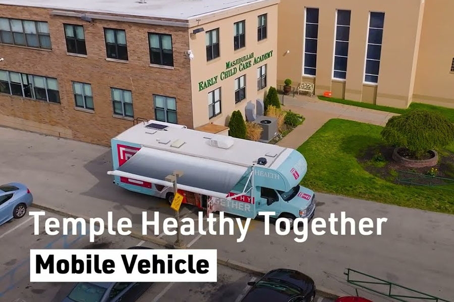 Temple Healthy Together mobile vehicle