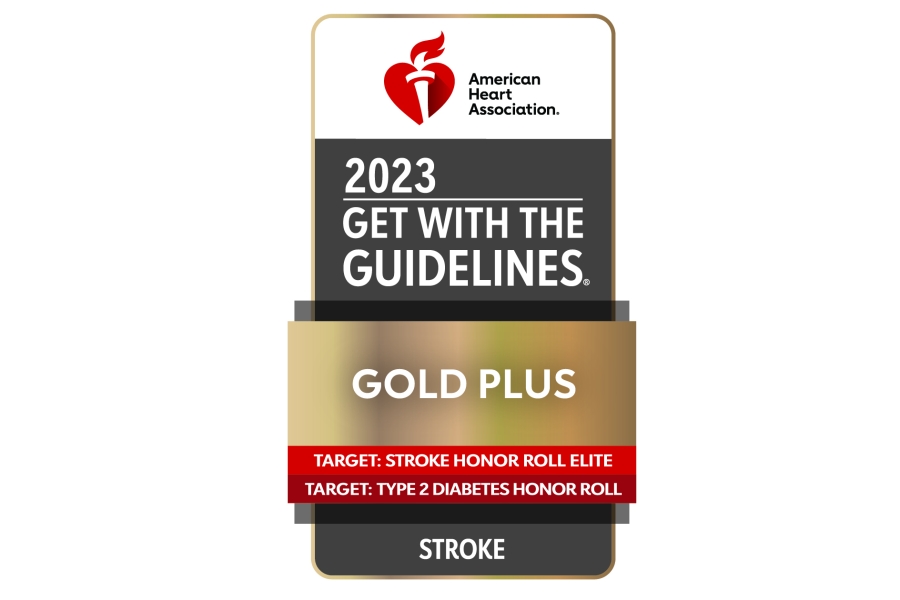 Temple has once again earned national recognition by the American Heart Association with the Gold Plus/Target Stroke Elite Honor Roll/Target Type 2 Diabetes Honor Roll Get With The Guidelines award.