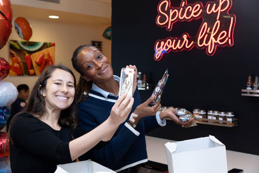 Posing with ice cream at Temple Health-Chestnut Hill Hospital.