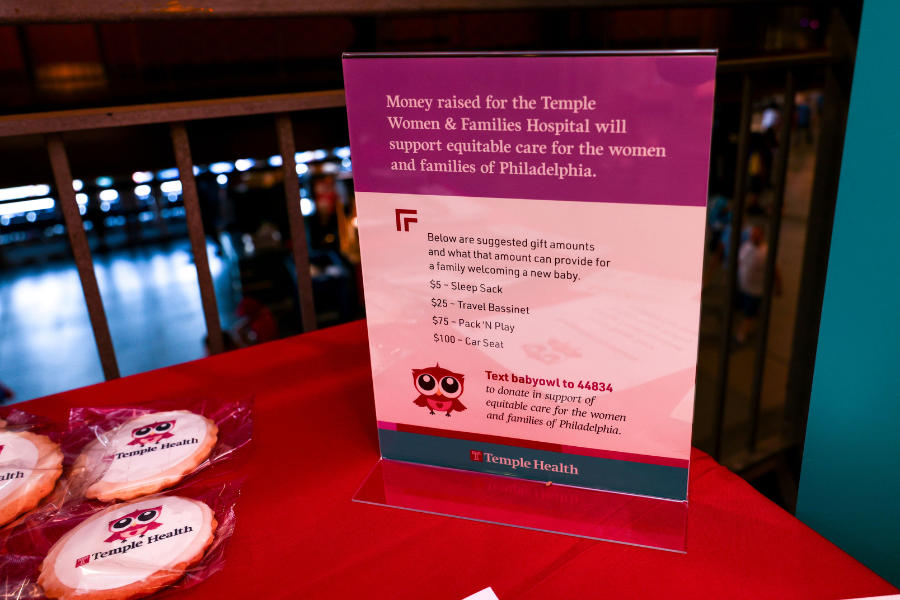 Fans could contribute funds to support our new Women & Families Campus and local parents and newborns.