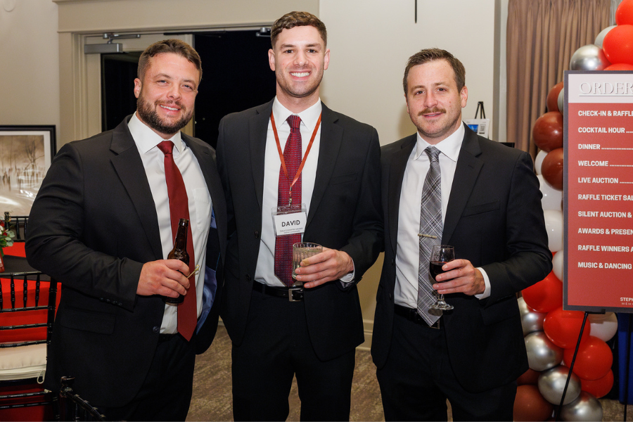 Some of Stephen's friends and family at the gala.