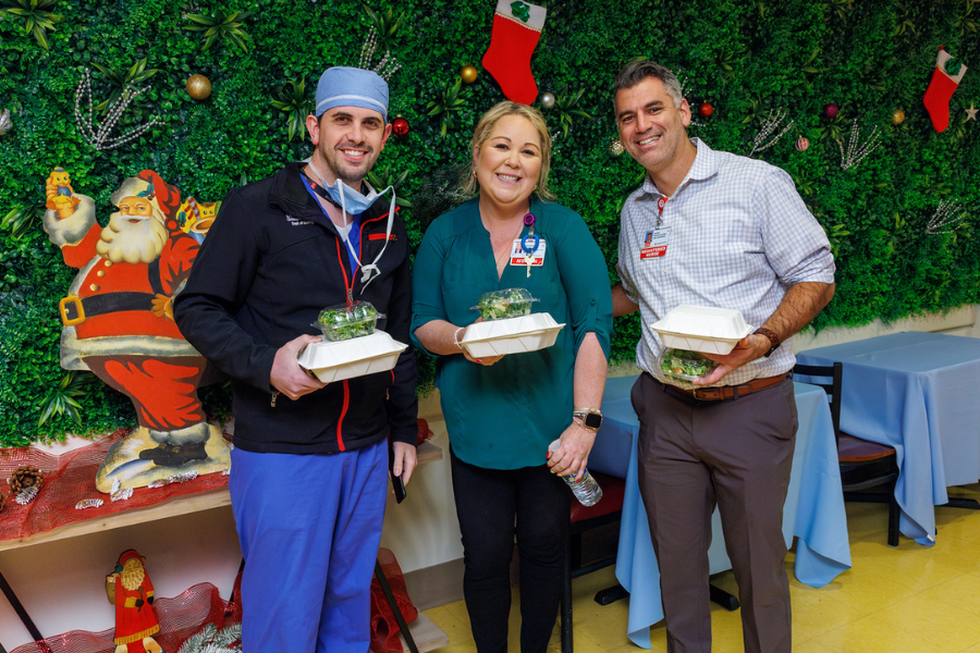 We decked the halls—and decorated the walls—at Chestnut Hill Hospital!