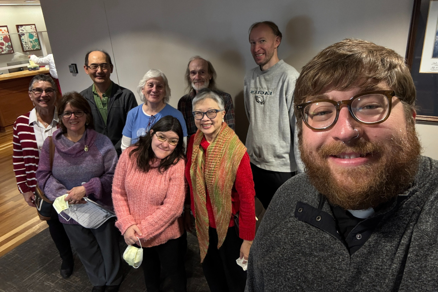 Members of the Memorial Presbyterian Church of Fox Chase stopped by Jeanes Campus to sing for patients.