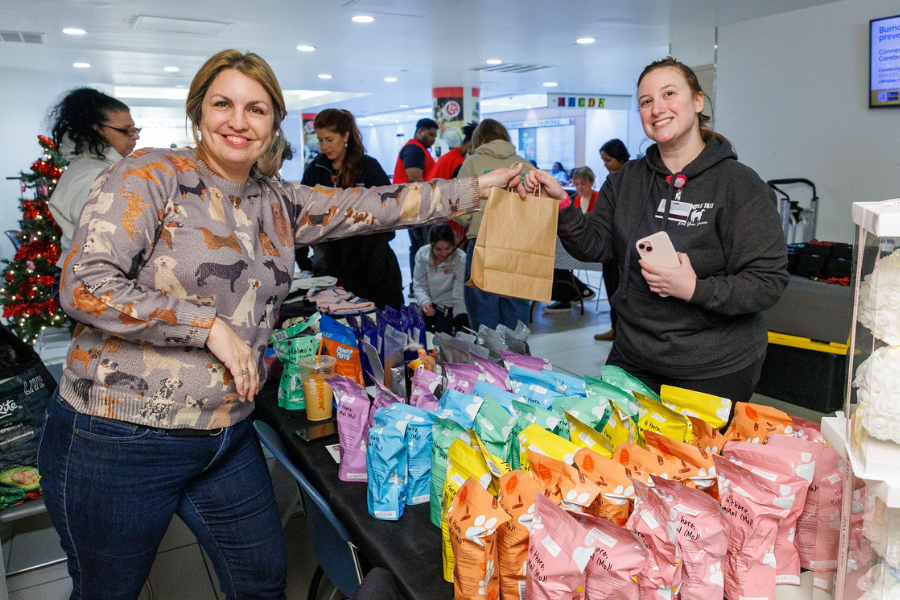 Dog owners could pick up a treat for their furry friends from Melmos, too!