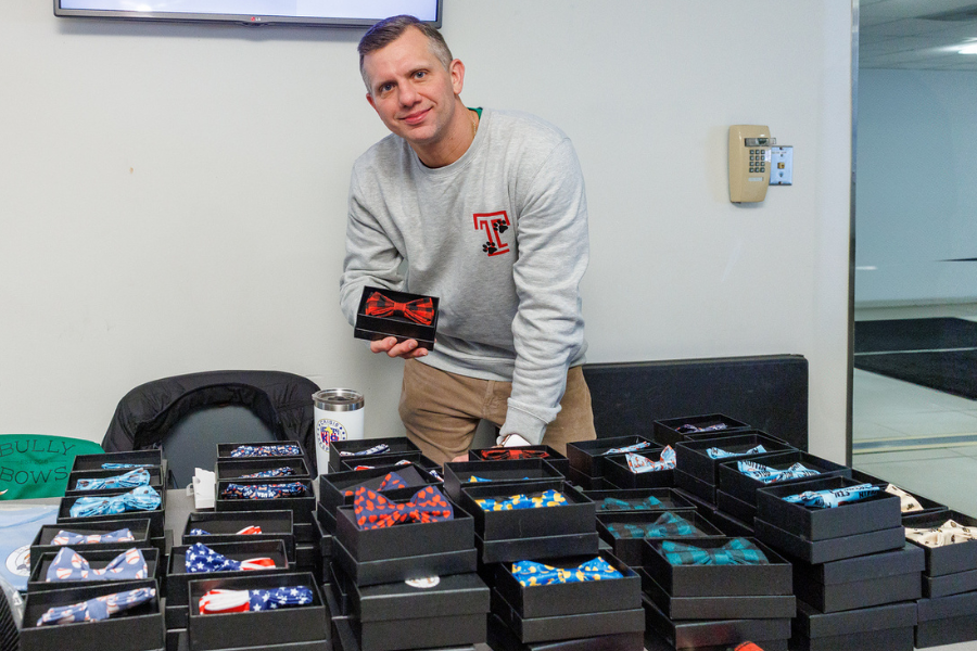 Local vendor Bully Bows, which makes bow ties for dogs, was also in attendance.