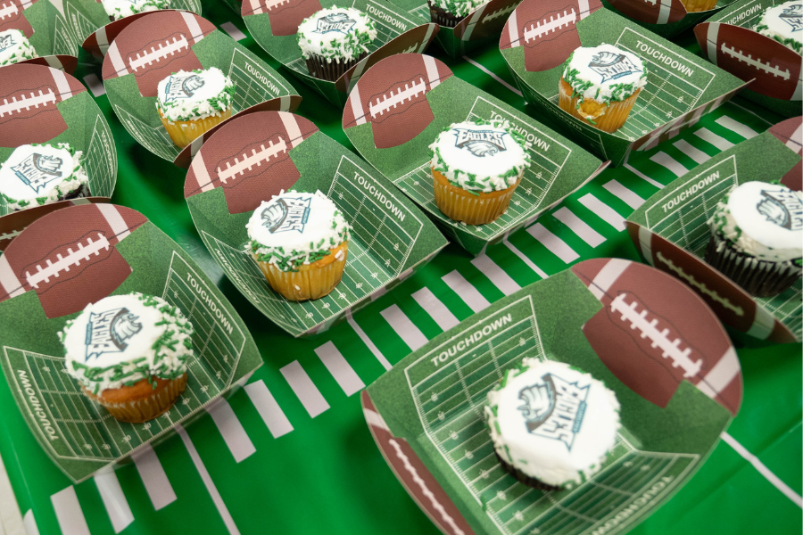Employees at Fox Chase Cancer Center—and all across the Health System—enjoyed delicious Eagles-themed cupcakes.