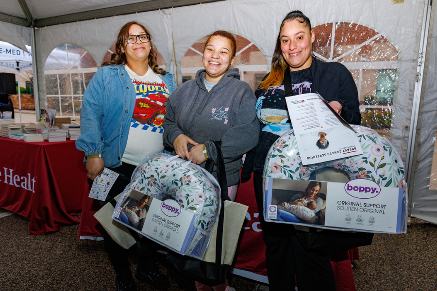 Attendees couldn’t have been more thrilled about the newborn essentials and educational materials!