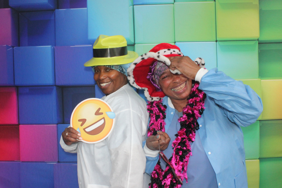 We hosted photobooths across our campuses, and our employees loved joining in the fun!