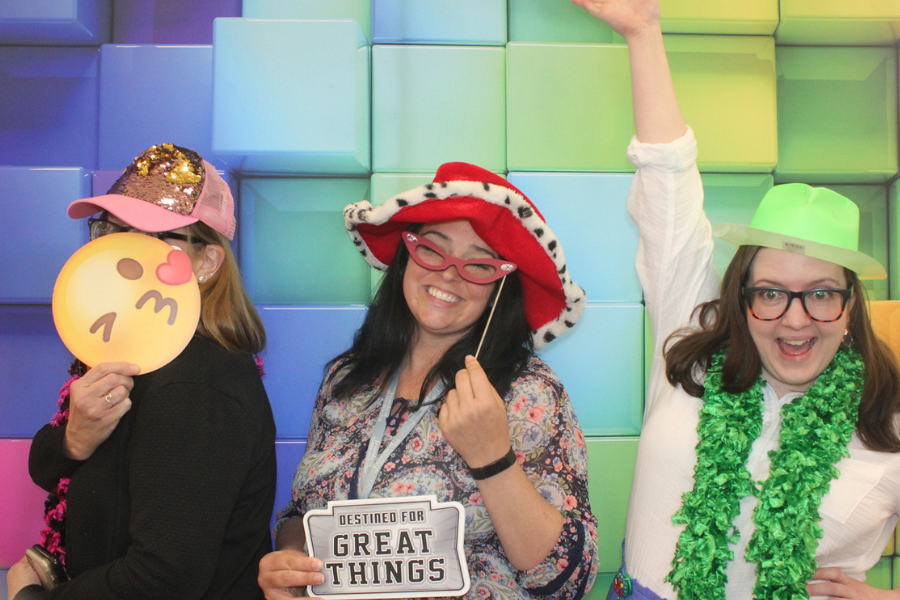 We hosted photobooths across our campuses, and our employees loved joining in the fun!