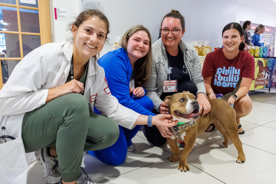Our TUH-Main Campus employees loved getting quality time with these furry friends—all available for adoption at local rescues!