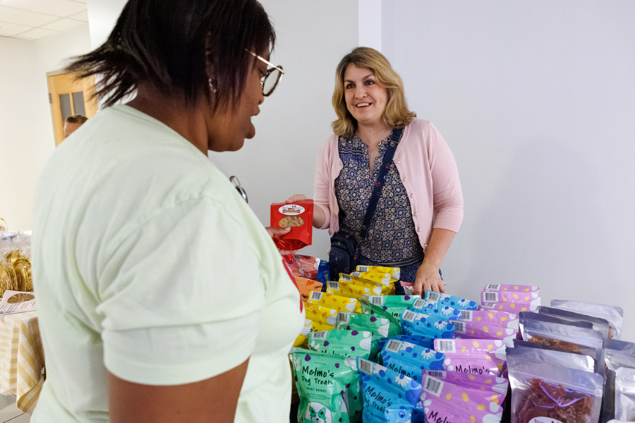Our TUH-Main Campus employees loved getting quality time with these furry friends—all available for adoption at local rescues!