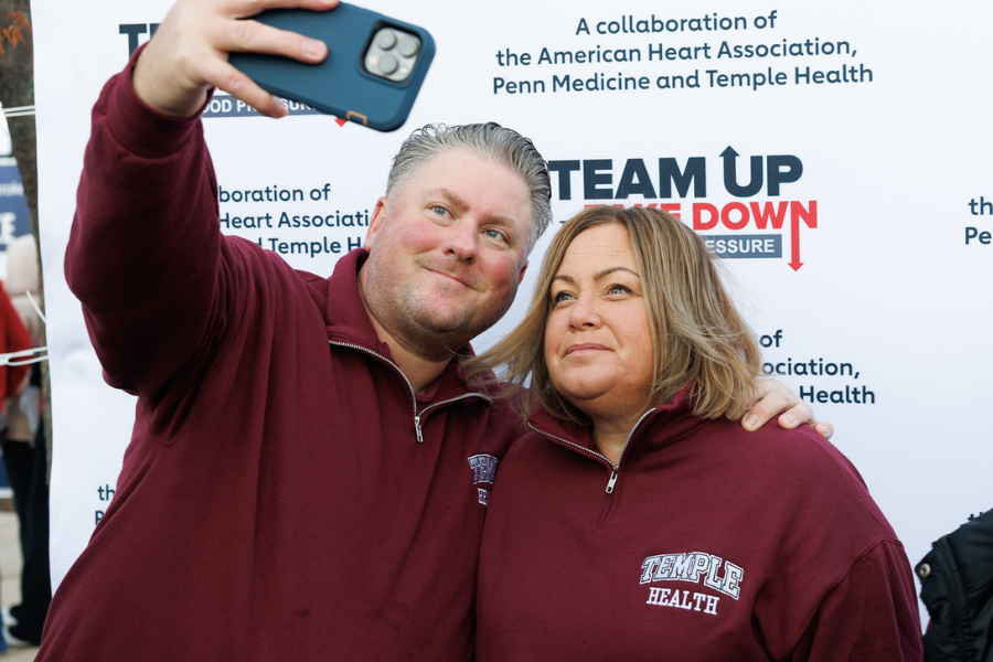 Temple Health team members at this year’s Heart Walk.