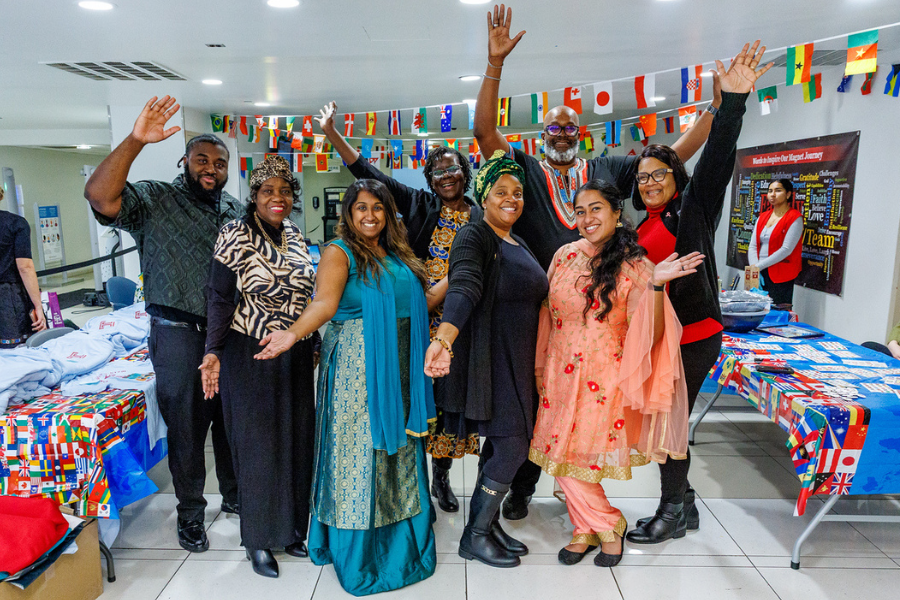 Members of the TUH-Main Campus Patient Experience team at the International Fair.