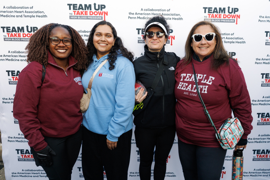 Temple Health team members at this year’s Heart Walk.
