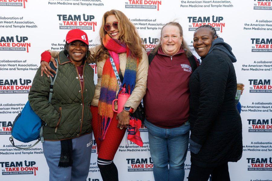 Temple Health team members at this year’s Heart Walk.
