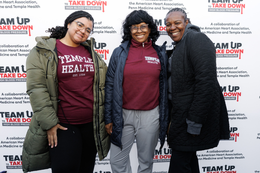 Temple Health team members at this year’s Heart Walk.