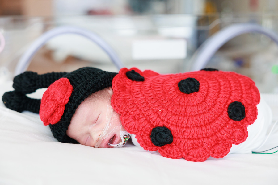 Newborn babies in their costumes!