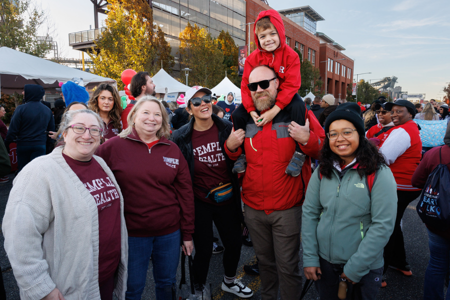 Temple Health team members at this year’s Heart Walk.