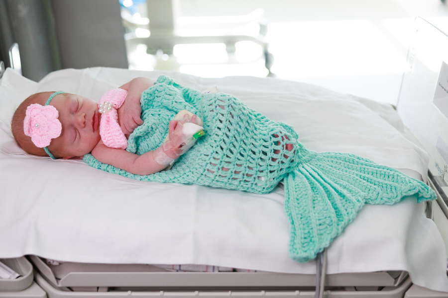 Newborn babies in their costumes!