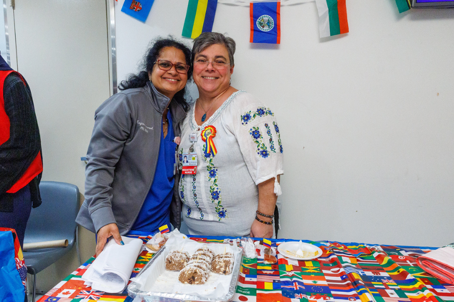 Temple Health employees enjoying the International Day Fair!