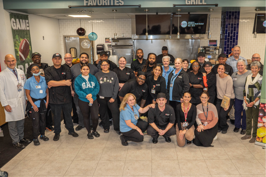 The Fox Chase Cancer Center Dietary team celebrates their achievement.