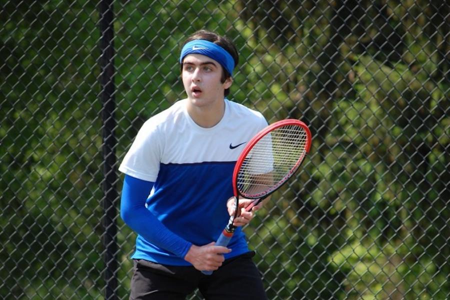Temple patient, Ian, playing tennis