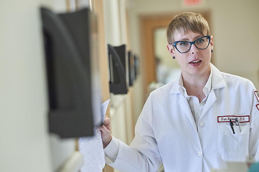 Dr. Erin Narewski of the Temple Lung Center