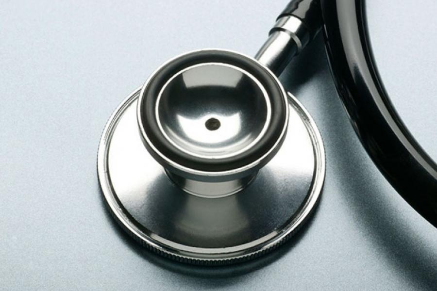 Closeup of stethoscope