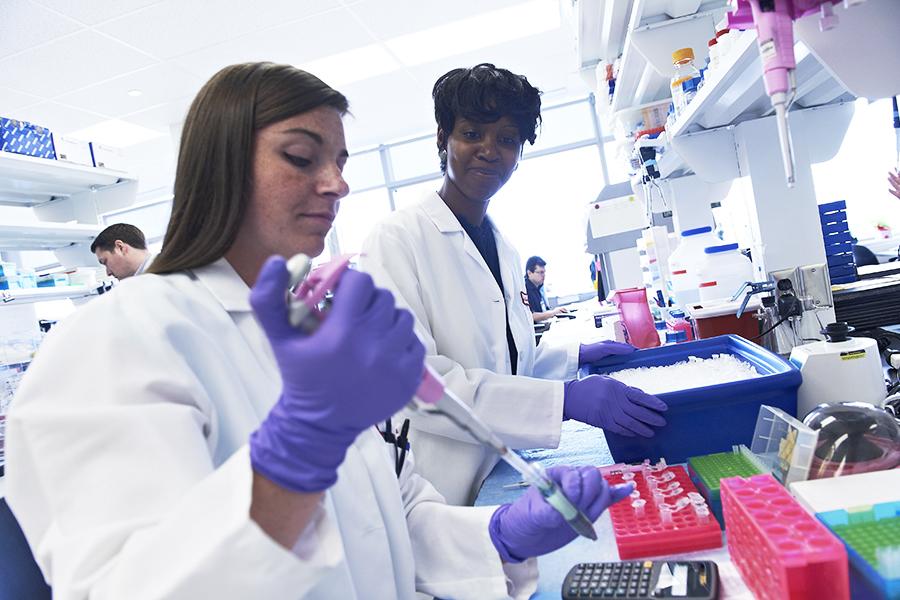 Inside Temple Health research lab