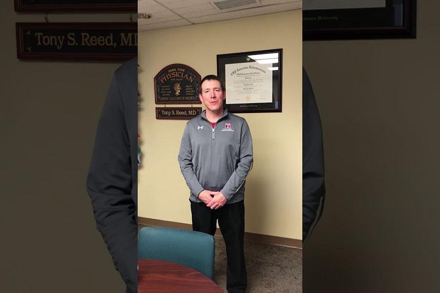 Message from Tony Reed