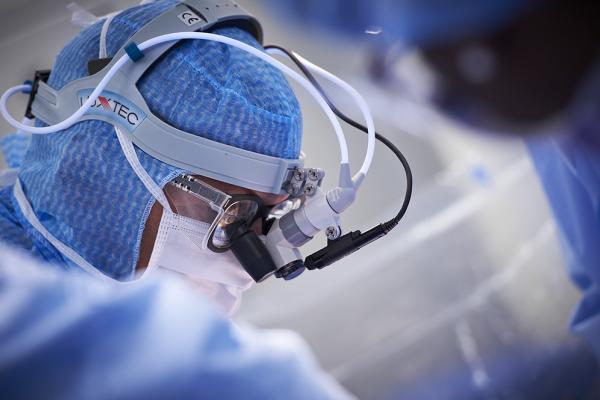 Robert Boova performing cardiac surgery