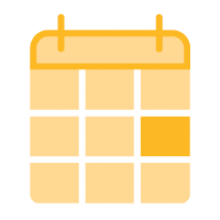 Icon of an orange clipboard