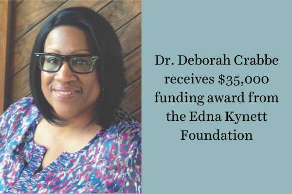 Dr. Deborah Crabbe receives Edna Kynett Foundation award