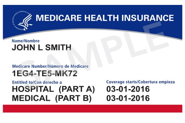 Medicare card MBI