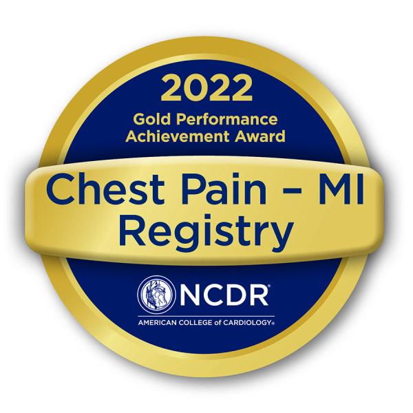 2022 Chest Pain MI Registry badge