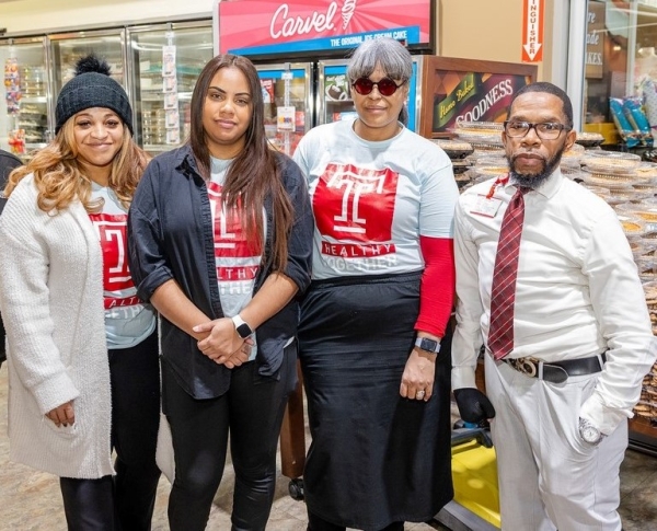Ed pictured with Community Health Worker colleagues.