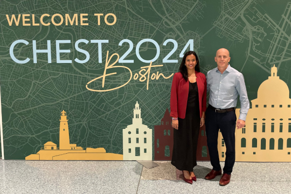 Dr. Vaidya and Dr. Forfia at CHEST 2024.