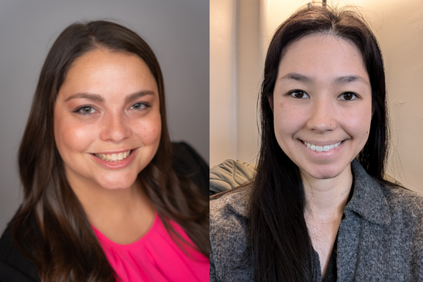 TUH-Jeanes Campus Performance Improvement team members Kristen Smith (left) and Mylinh Nygen (right).