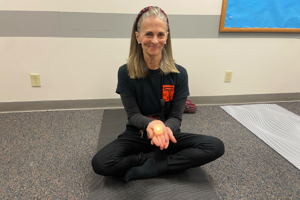 Behavioral Health Therapist, Dance Movement Therapist, Dual-Role Medical Interpreter, and certified yoga instructor Alicia Brodersohn, who led the staff yoga class