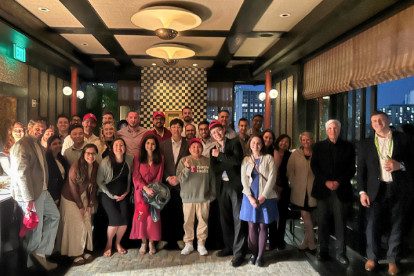 Temple Lung Center faculty and fellows at the networking reception they hosted during this year’s conference.