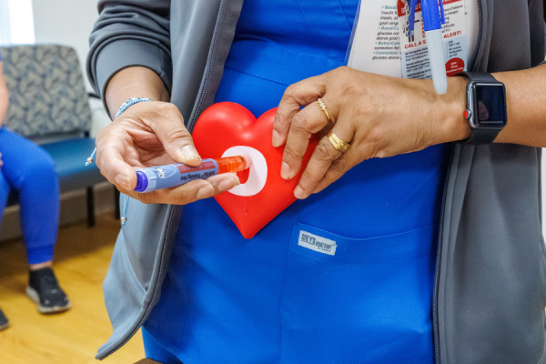 Insulin pen training at TUH-Main Campus.