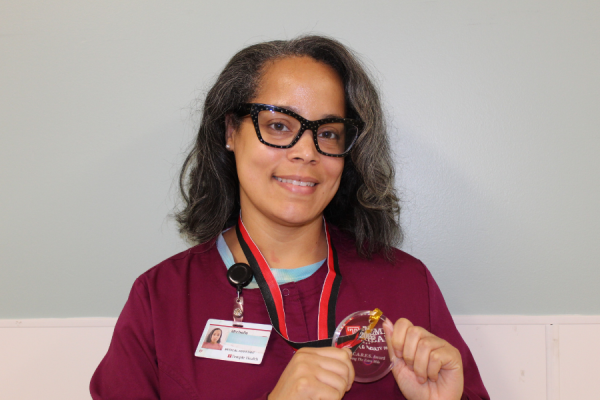 Medical Assistant Michelle Clanton-Boykin, one of the winners of the July 2025 TFP C.A.R.E.S. Award.