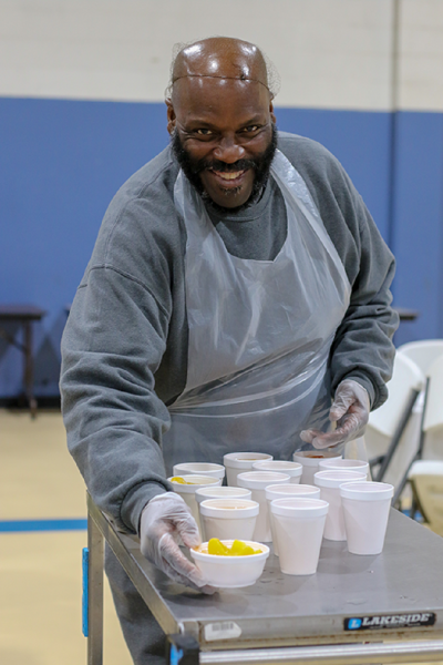 Temple patient Edward volunteering in his community