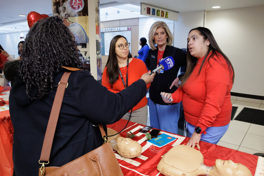 Temple Health team and community members enjoyed heart health activities during Heart Failure Awareness Education Day!