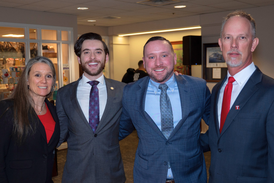 Senator Picozzi and Representative Dougherty with Jeanes employees, community members, and leadership during their visit to TUH-Jeanes Campus.