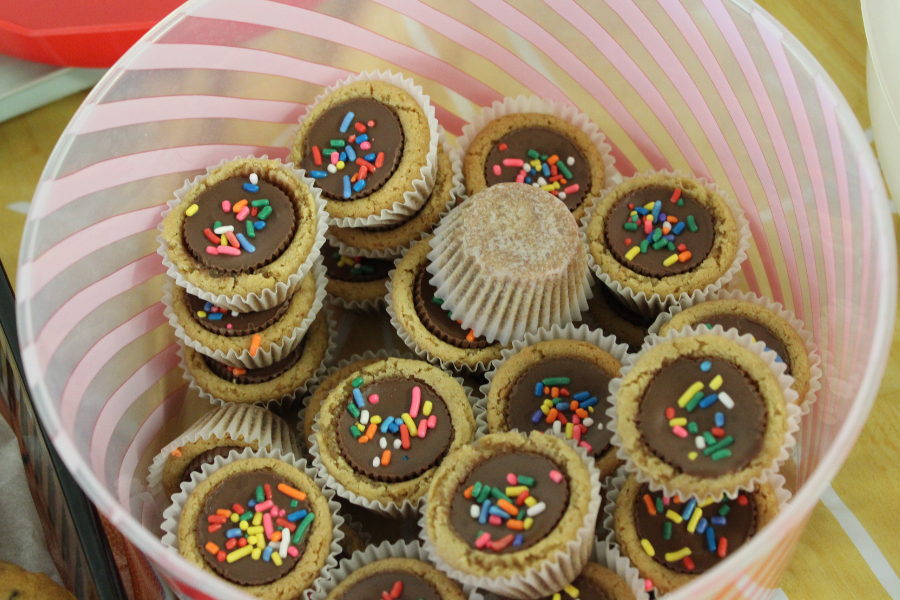 Snapshots from the March Madness Basketball Bracket Cookie Bake-Off.